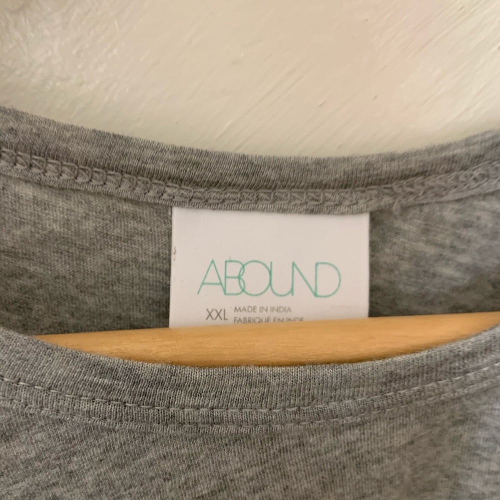ABOUND gray sleeveless twisted front shirt sz XXL - Picture 3 of 6